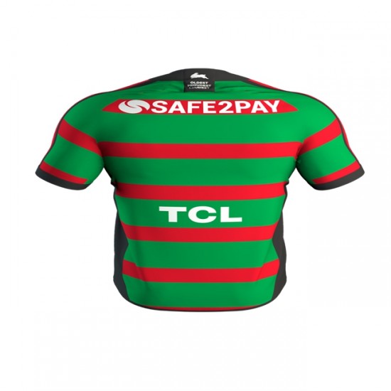 Camisola South Sydney Rabbitohs Rugby Equipamento Primeiro 2020 Manga Curta